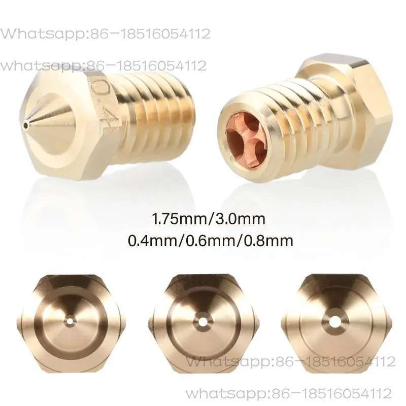 High Flow 1.75/3.0 Universal Clone CHT Nozzle for E3DV6 Hot End 3D Printing Accessories