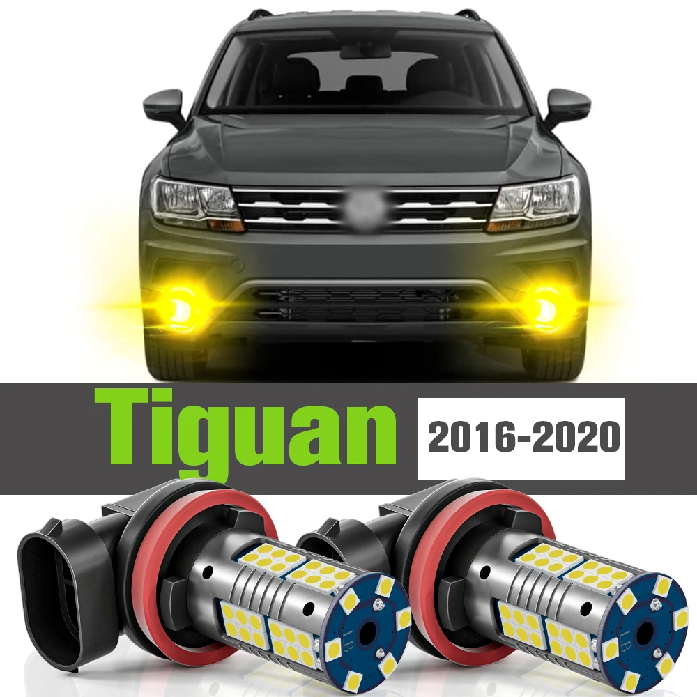 

2x LED Fog Light Accessories Lamp For VW Volkswagen Tiguan 2016 2017 2018 2019 2020