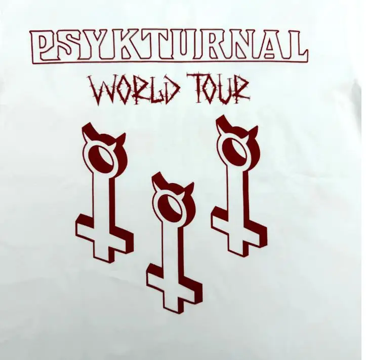 New Men Osamason Psykternal World Tour Merch T Shirts T-Shirt Hip Hop Skateboard Street Cotton T-Shirts Tee Top US size H4