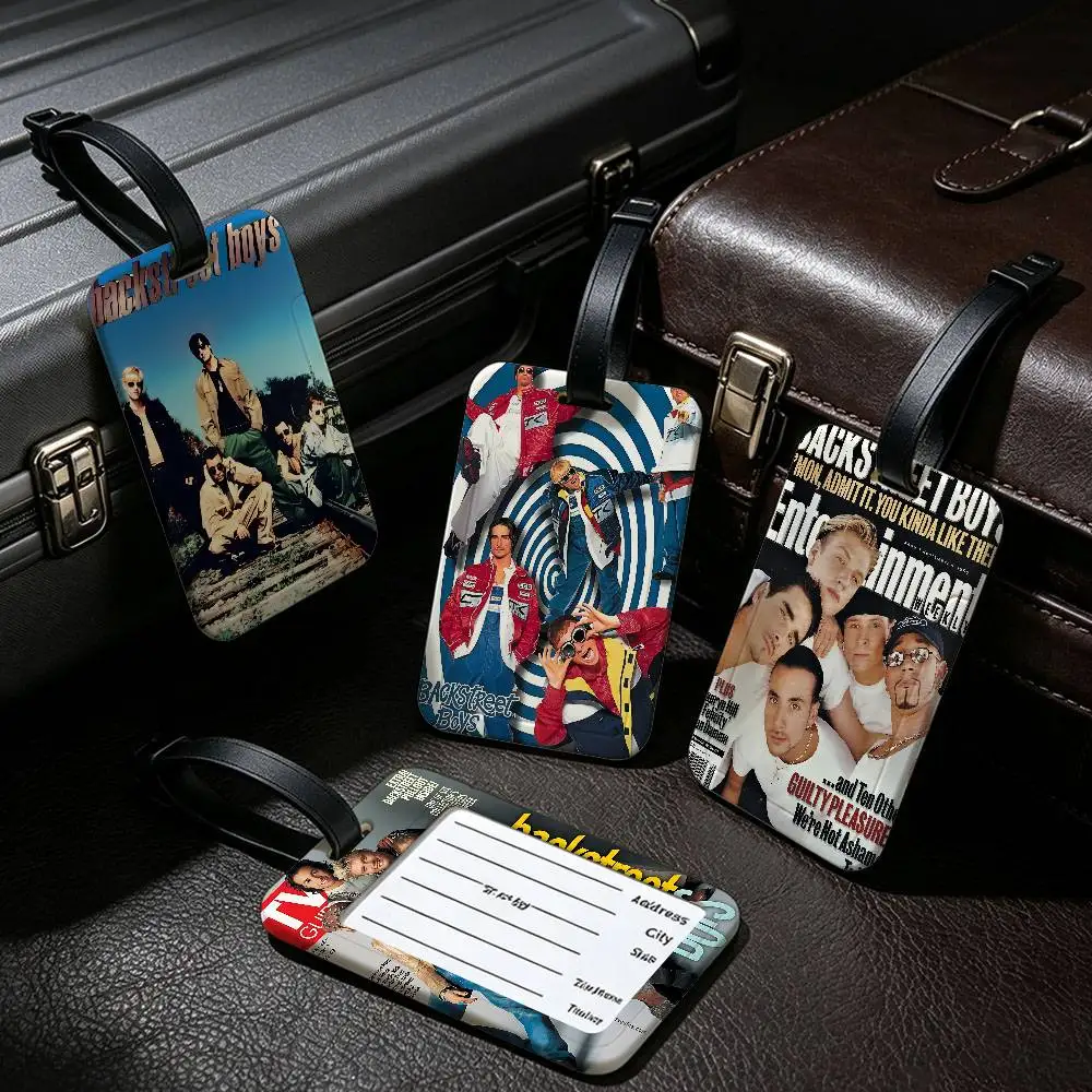Backstreet Boys PVC Baggage Identification Tag Anti lost Information Card Holder Travel Suitcase Name Tag