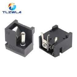 10PCS DC Power Socket 5.5X2.1MM 3Pin Power Seat DC-004 DIP DC Connector The Power Supply Female Head 5.5*2.1mm