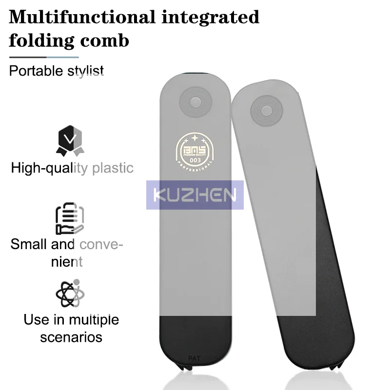 

Tools 3 In 1 Folding Combs Plastic Wide Tooth Oil Head Comb Beard Combing Multifuncional Barber Hair Clipper Styling