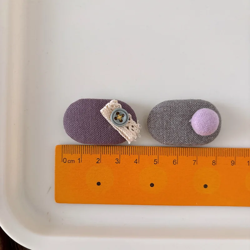 Детские заколки для волос, мини-защелки, 2 шт., цвет омбре, маленький размер, нескользящие держатели с бахромой для маленьких девочек, милые корейские