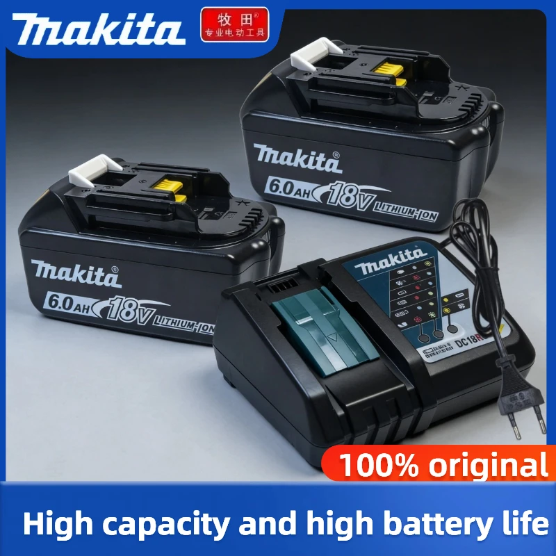 Premium 18V Original Makita Battery Pack, Long Last Safe Protect Fit BL1830B BL1840B BL1850B Industrial Cordless Power Tools