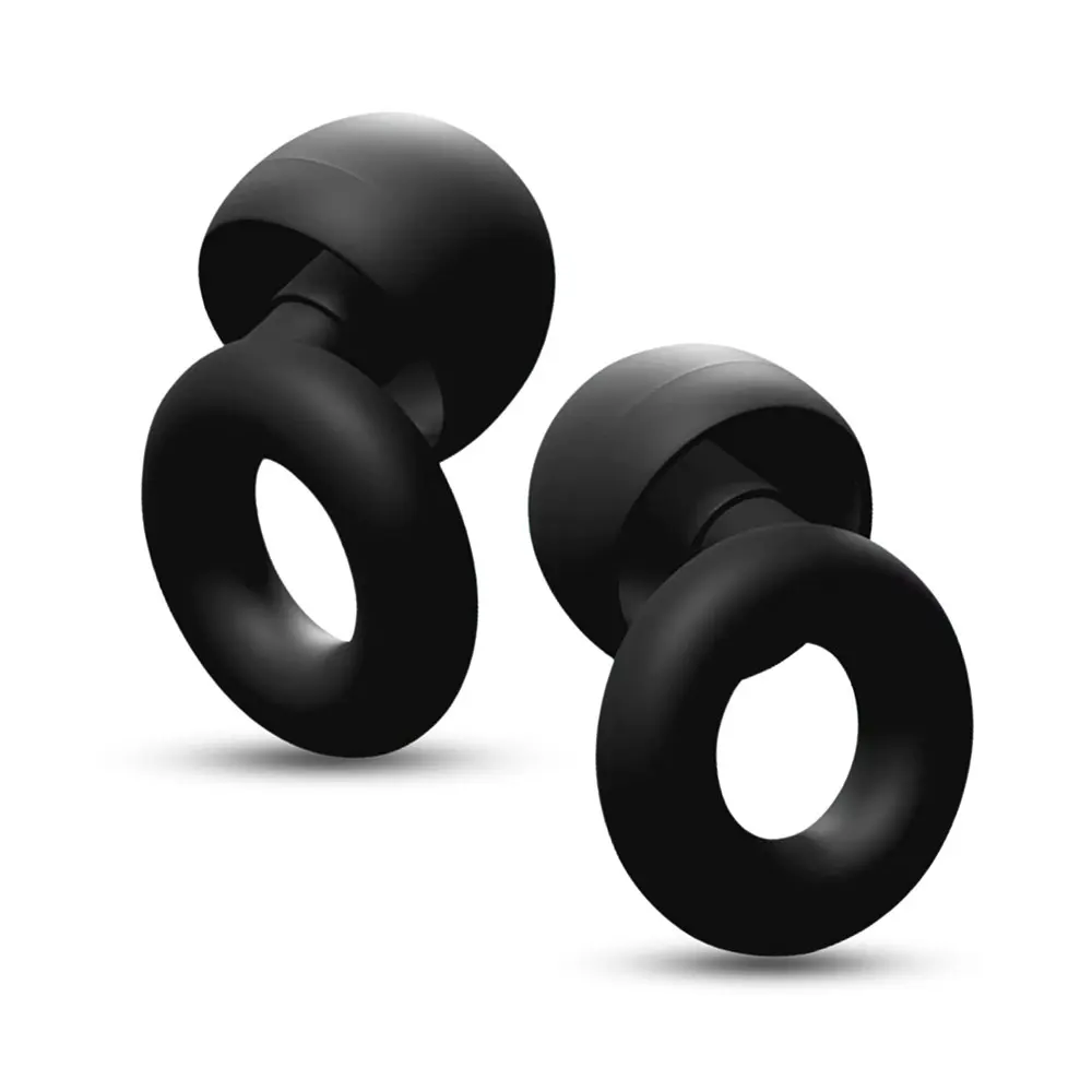 HUAK High-Fidelity Silicone Earplugs – Reusable Noise Cancelling for Travel, Concerts, Sleep & Swim 8 Ear Tips in XS/S/M/L