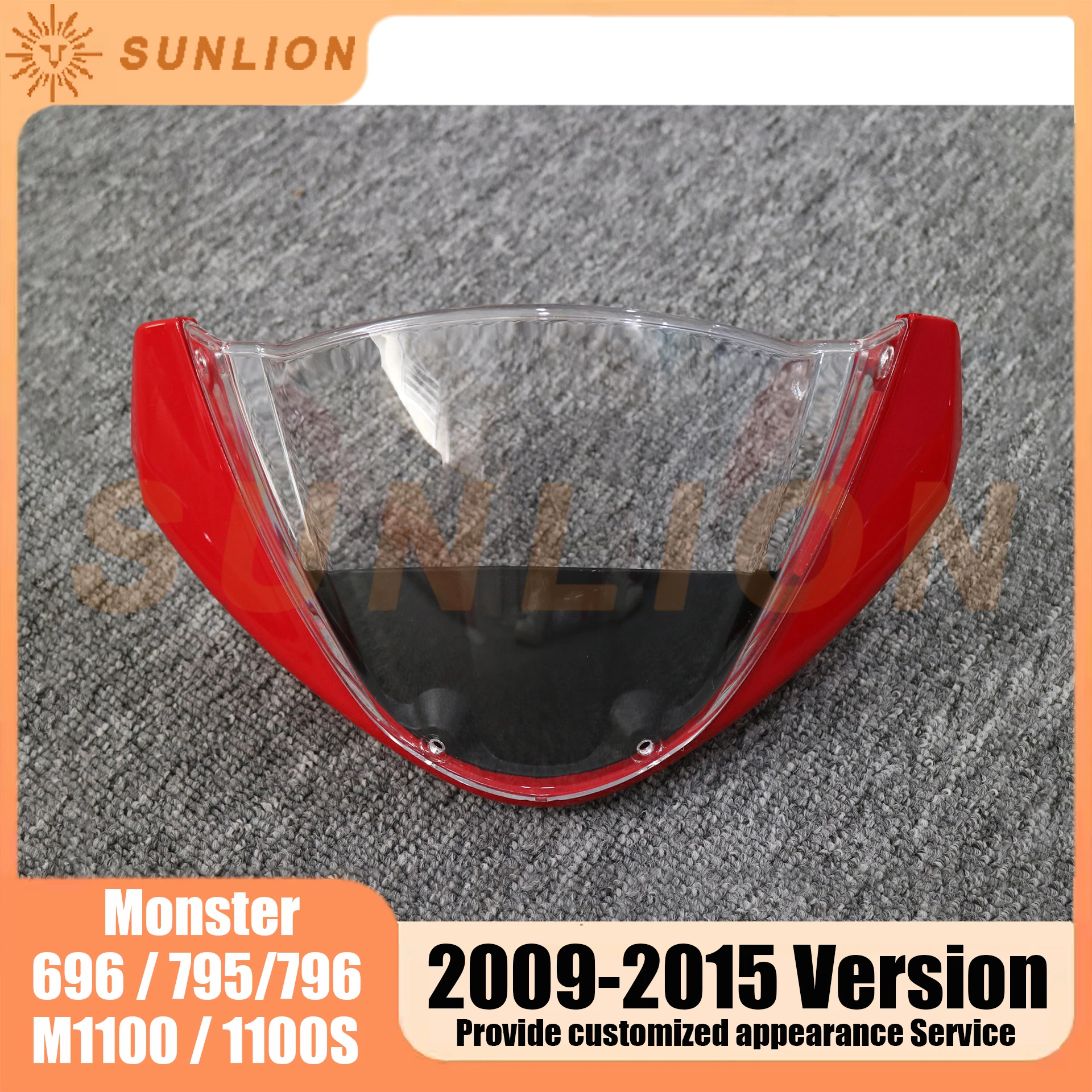 Motorcycle Head cover windshield For DUCATI Monster 696 /795/ 796 / 1100 / M1100 / EVO 2009 - 2015 Fairing