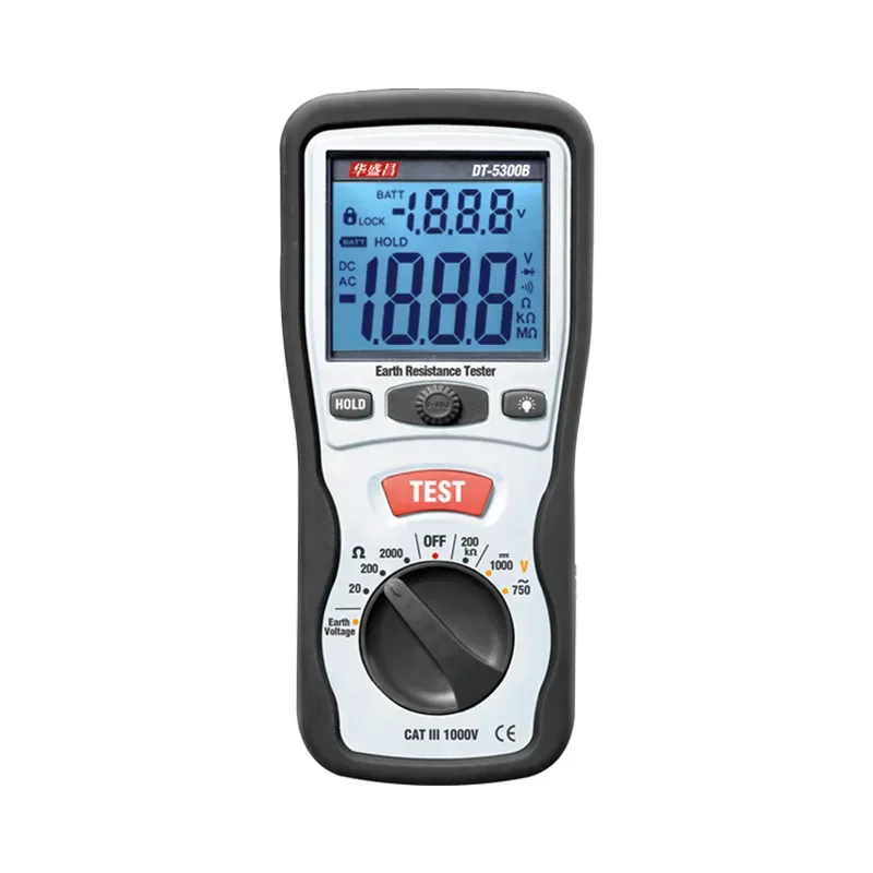 جديد CEM مبيعات المصنع مباشرة المهنية اختبار مقاومة التأريض التأريض المقاومة متر Megohmmeter DT-5300B