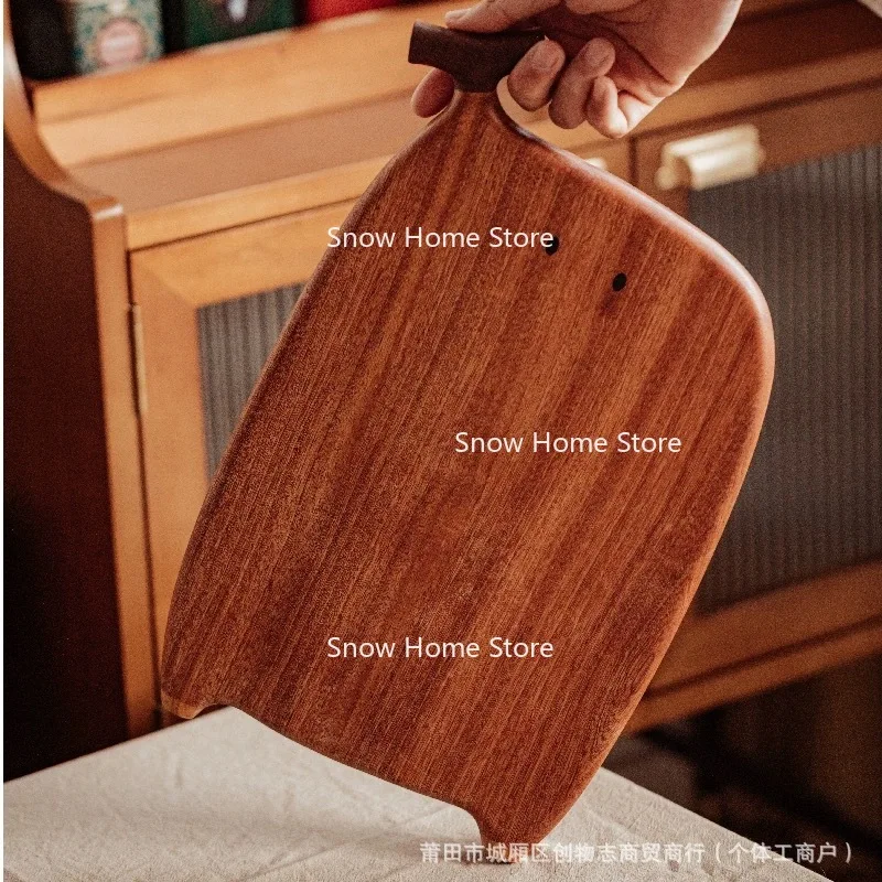 Creative Cutting Board, Solid Wood, Antibacterial and Mildew Resistant Cutting Board, Auxiliary Food, Fruit Pressing Board