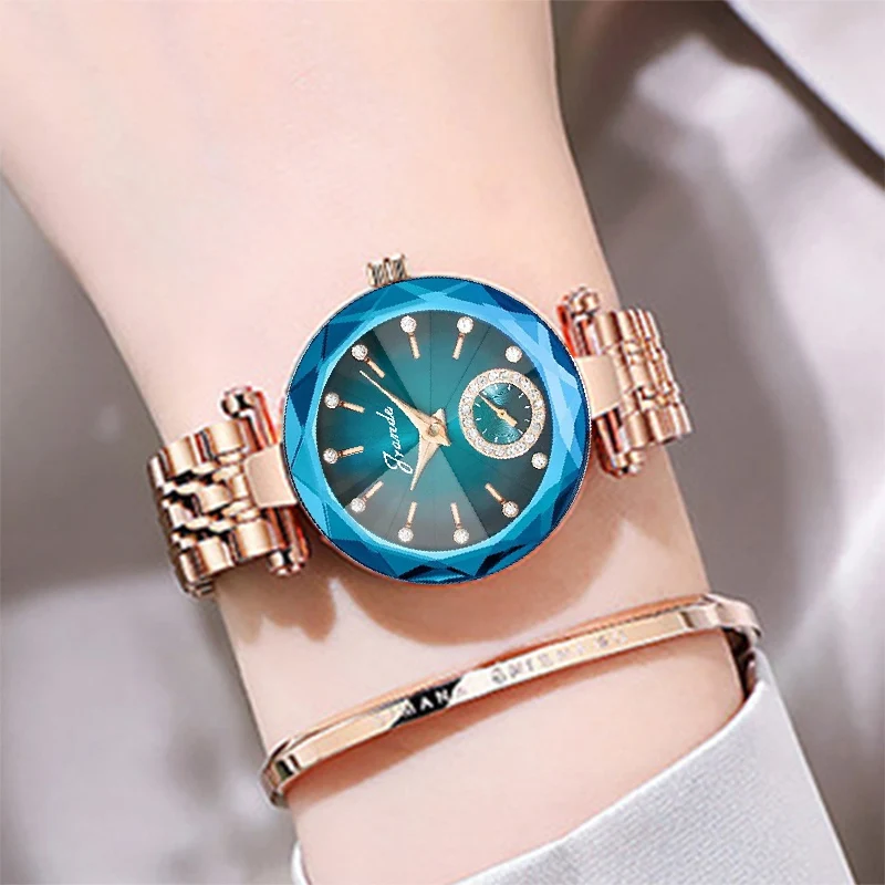 

Luxury Stainless Steel Buckle Fashion Women Watches Rhinestone Watch Ladies Quartz Wrist Watch for Women Reloj Mujer