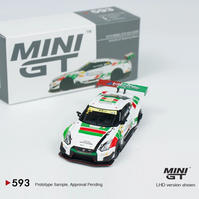 MINIGT 1:64 GTR GT3 KCMG 2018 alloy car model 593