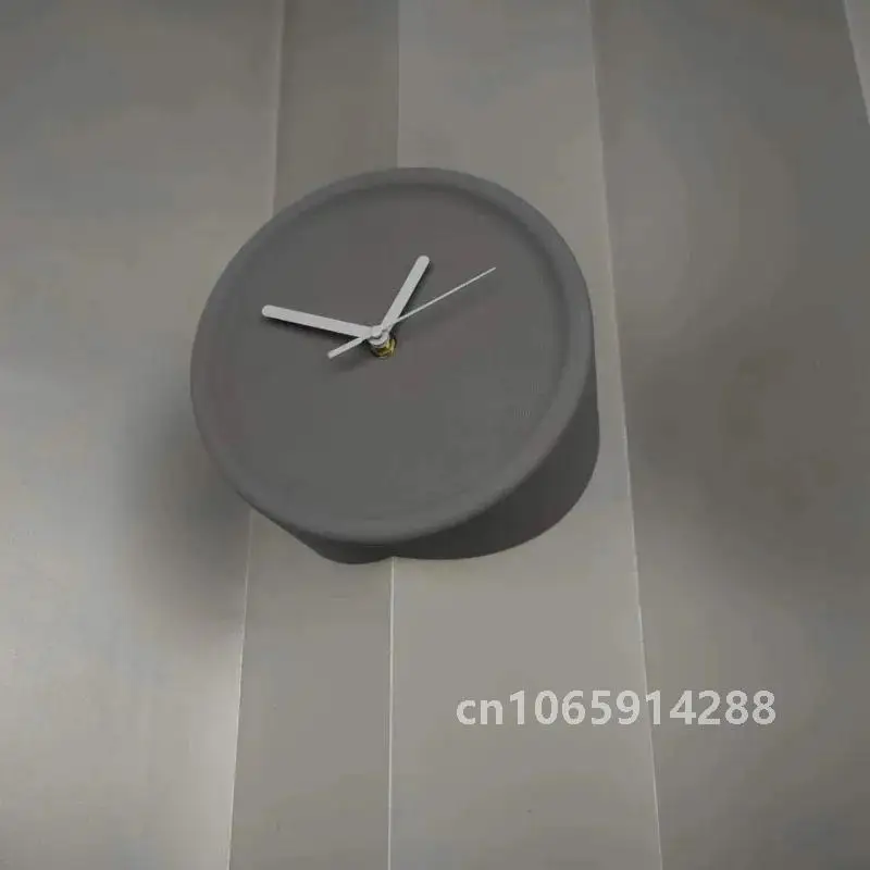 8 Inch Corner Wall Clocks Minimalist Wall Art Clock Bedroom Mechanism Silent Watches Living Room Luxury Desktop Watch Home Decor
