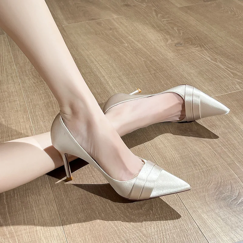 

Sexy Pointed Toe High Heel Pumps Women Office Work Shoes Custom Made