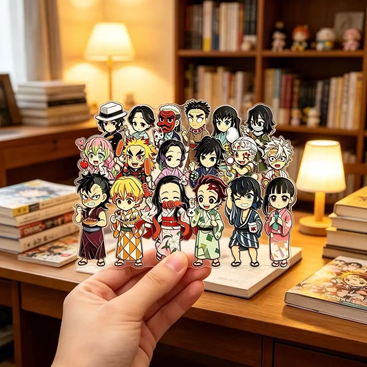 Demon Slayer Cartoon Anime Metal Magnetic Refrigerator Magnet Collectible Souvenir Holiday Gift for Fans Home Kitchen Decoration view 3