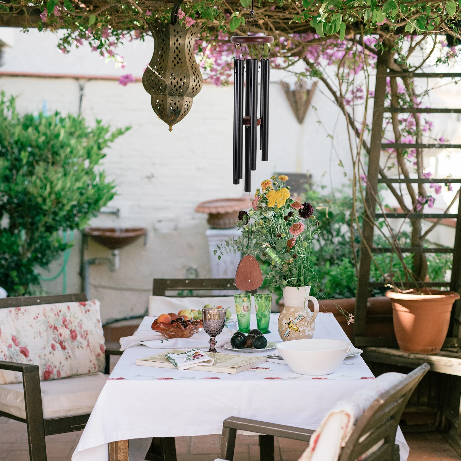 

Outdoor Wind Garden Patio Balcony Wood Hanging Fall Porch Decorations Outdoor Windchimes Unique Windchimes Outdoors Decorative