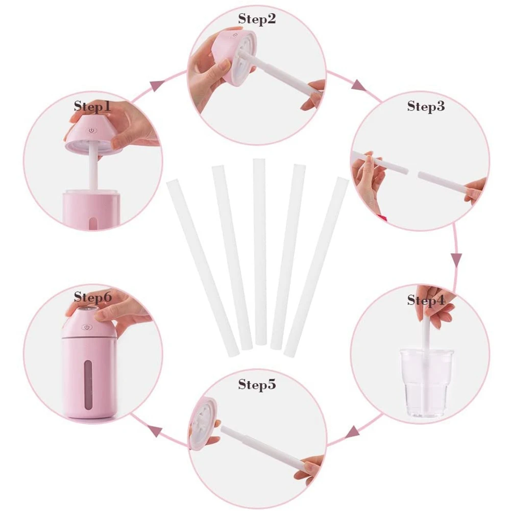 Губка для увлажнителя, 50 шт., сменные фильтры для увлажнителя, хлопковая губка для USB-увлажнителя, аромат