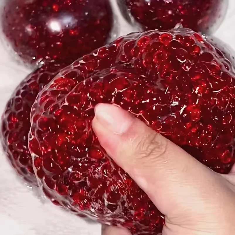 يدويا الرمان على شكل الإجهاد الإغاثة الكرة الإبداعية طرق دائم الاكريليك ضغط لعبة متعة الجدة عطلة هدايا الحفلات