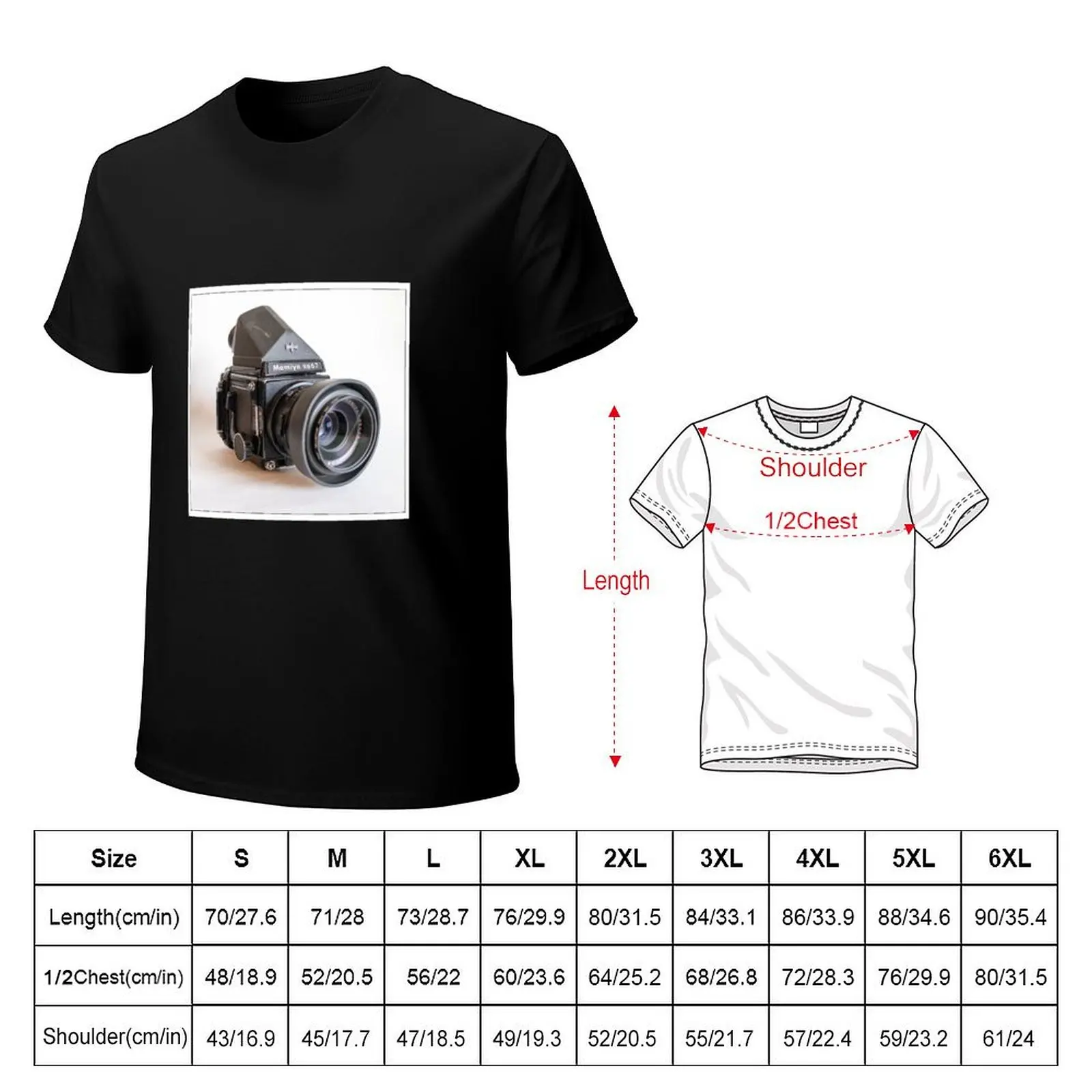 Japan Made Mamiya RB67 Medium Format Camera T-Shirt Durable Work Wear T-Shirt