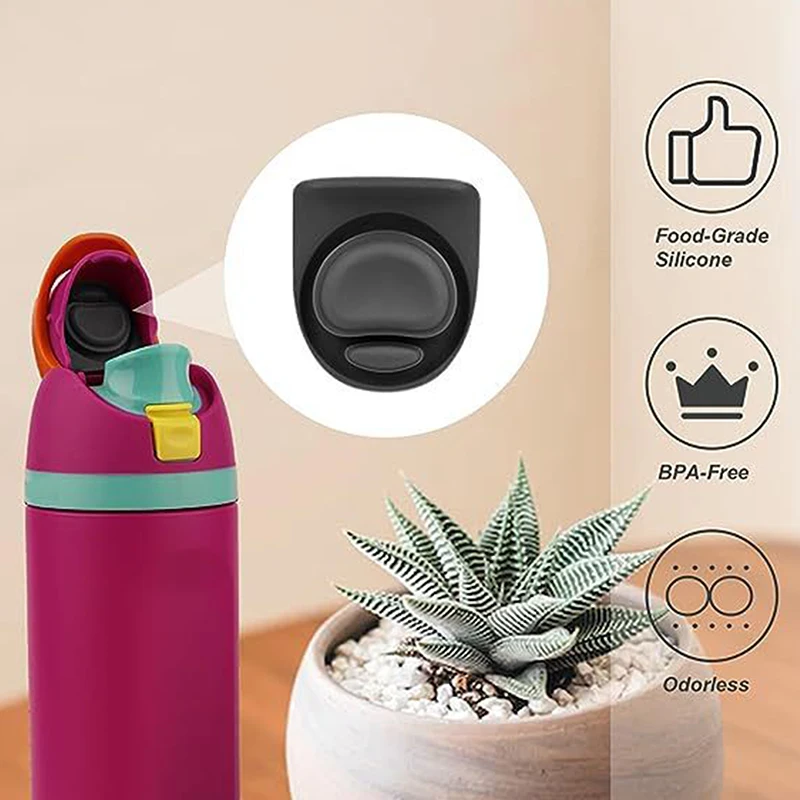 5Pcs Replacement Stopper For  Free Sip Silicone Anti-Spill Lid Stopper Water Bottle Top Lid Compatible With  FreeSip~