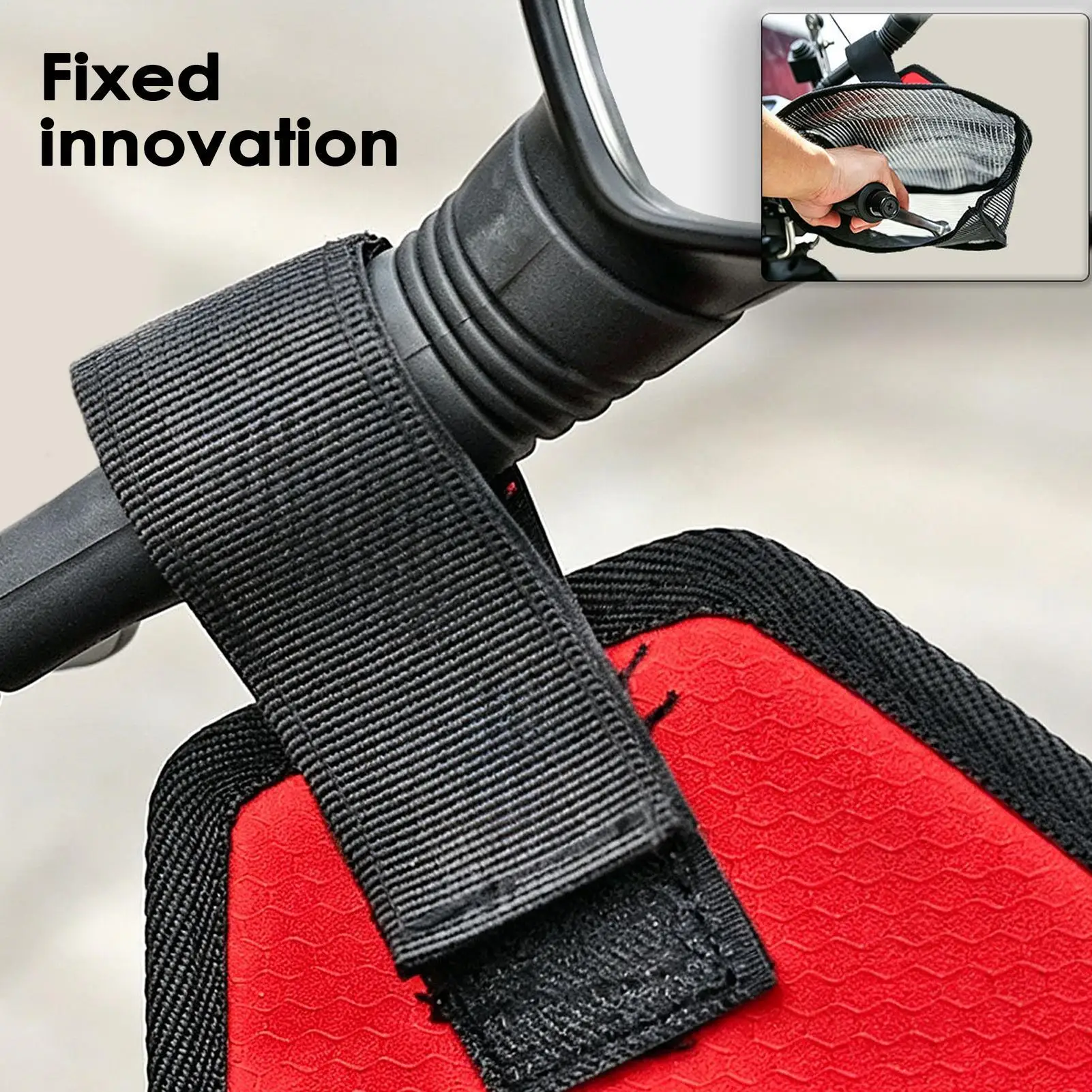 Motorcycle Handlebar Muffs Breathable Mesh Muffs Bike Mittens for Scooter Bike Mountain Road Long Distance Riding Commuting