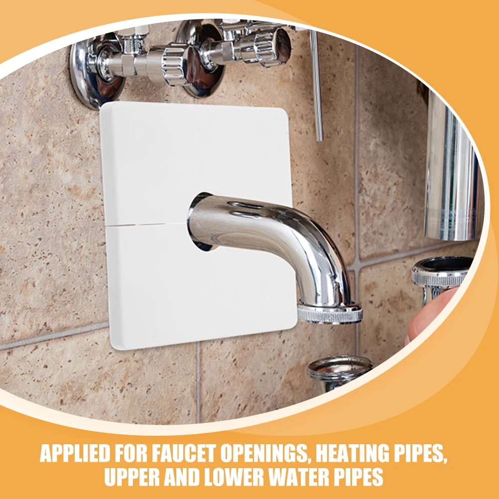 

Plumbing Flange 28mm White Pipe Hole Covers for Shower Faucet Pipe Covers For Wall Heating Pipes Indoor Outdoor Garden Use