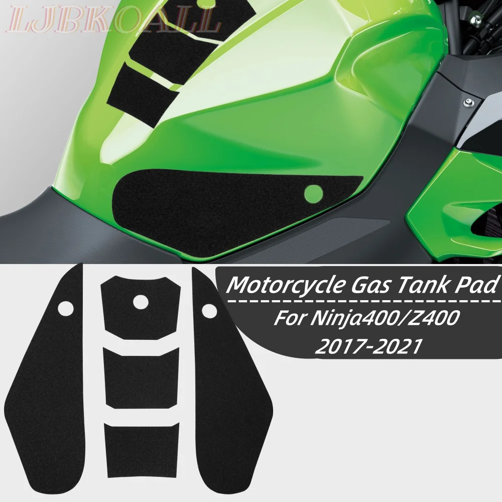 

Ninja400 Z400 Tank Pad Protector Sticker Decal Motorcycle Gas Fuel Knee Grip Traction Side For Kawasaki Ninja Z 400 2017-2021