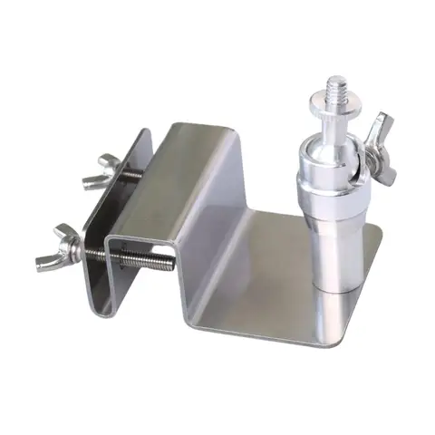 Supporto per pannelli solari Staffa di montaggio per grondaia regolabile compatibile per fotocamere Eufy e Arlo con acciaio inossidabile