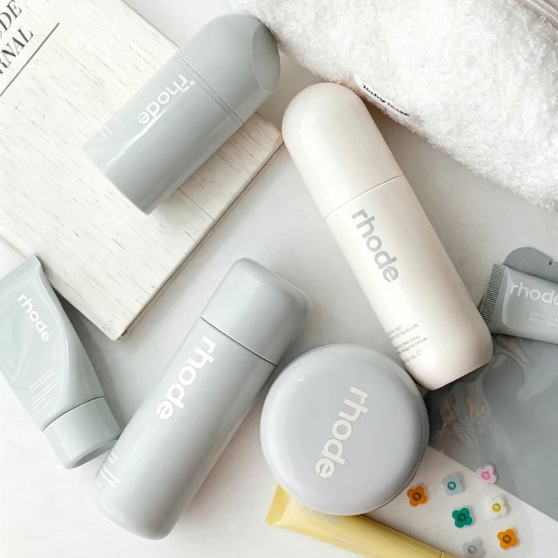 Rhode×The Biebers Limited Edition Lip Gloss Facial Pimple Patch Caffeine Cream Mask Banana Peel Eye Patch Moisturizing Treatment