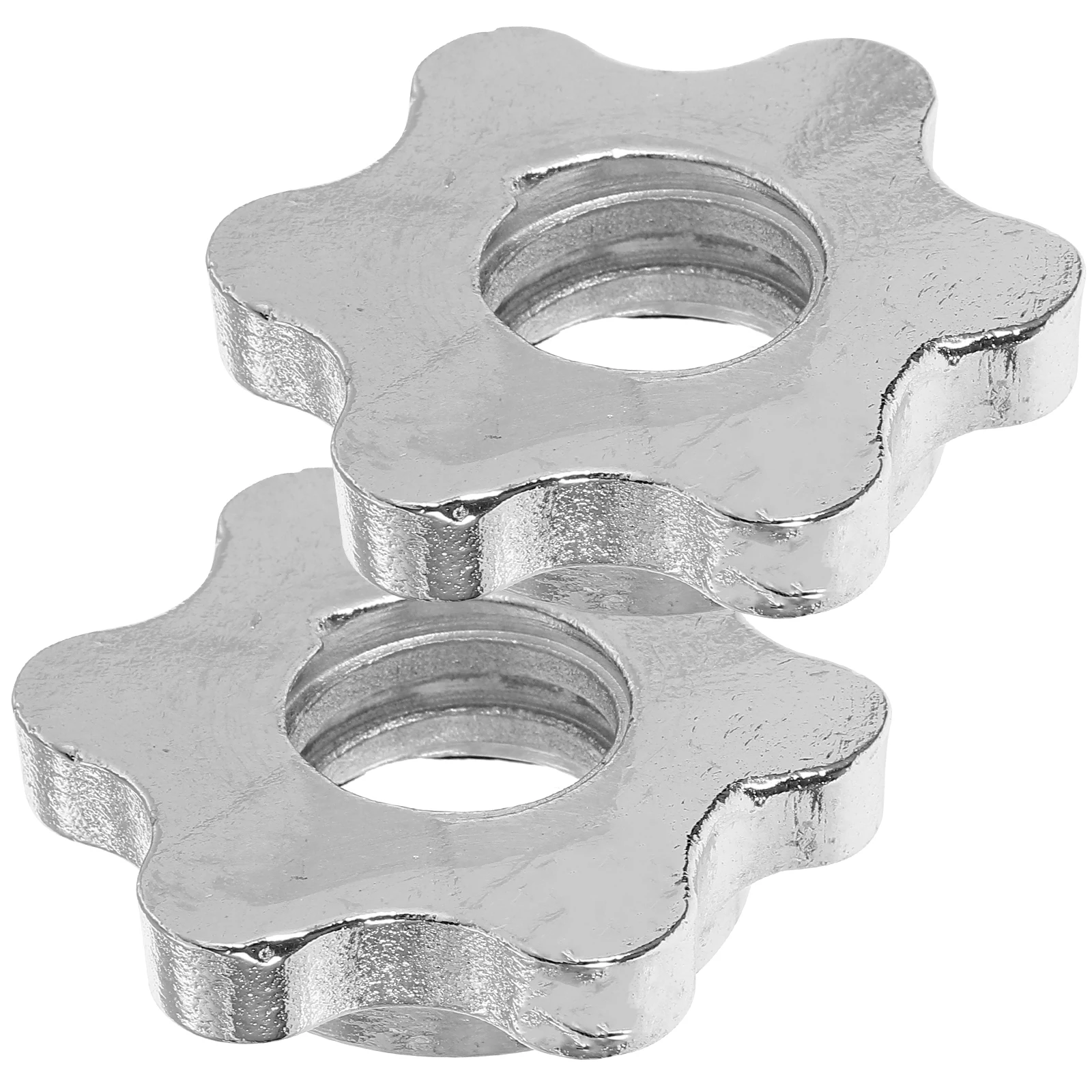 

2pcs Collar Nut Hex Lock For Barbell Dumbbell Weight Lifting Secure Plate Fastener Anti Slip Screw Robust