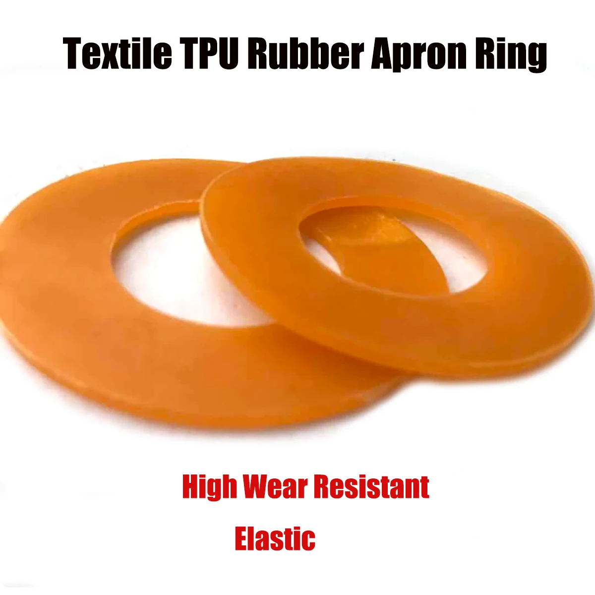 100pcs Elastic TPU Rubber Leather Ring Textile Spare Parts For Yarn Twisting Winding Spinning Machine