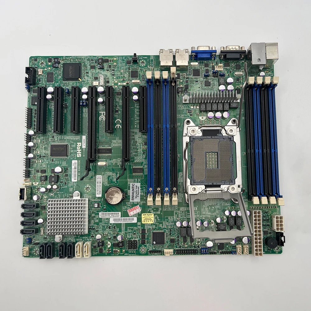 X9SRL-F For Supermicro LGA2011 E5-2600/1600 V1/V2 Family ECC DDR3 PCI-E 3.0 Dual Port GbE LAN SATA3 IPMI 2.0 Motherboard