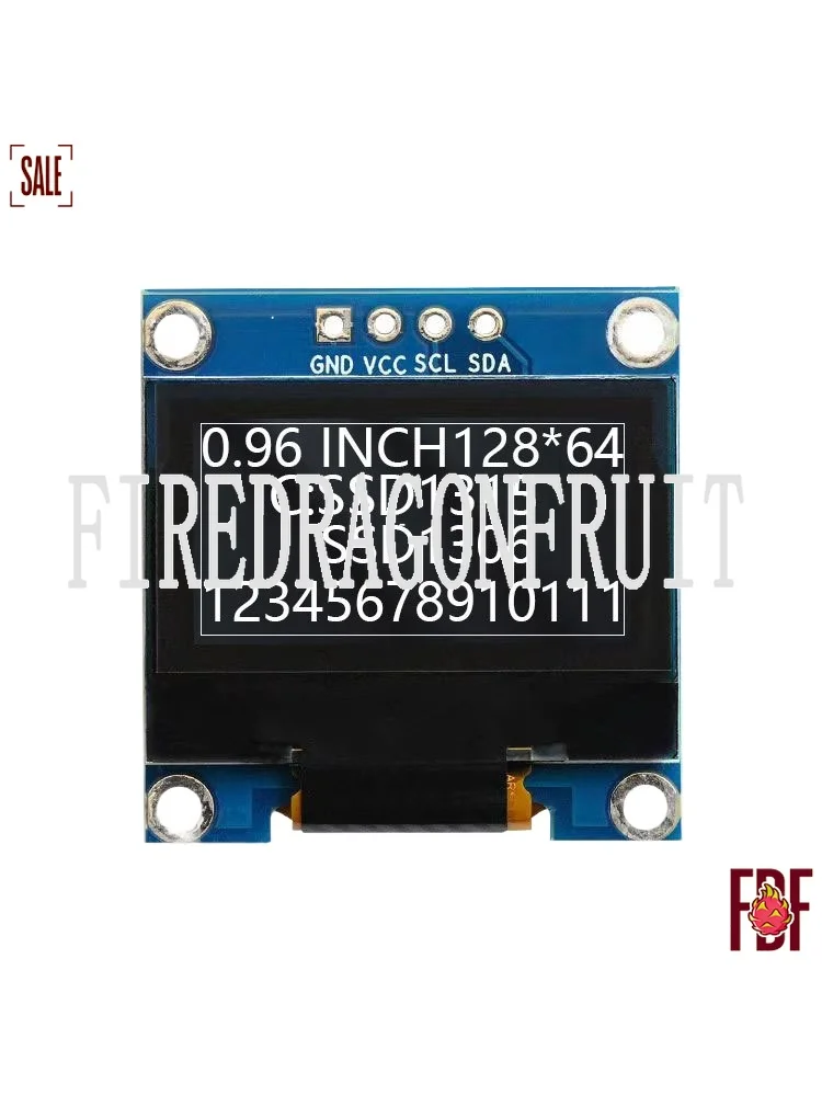 

0.96 inch OLED Display 4Pin IIC Interface 12864 Screen SSD1306 SSD1315 Driver Module