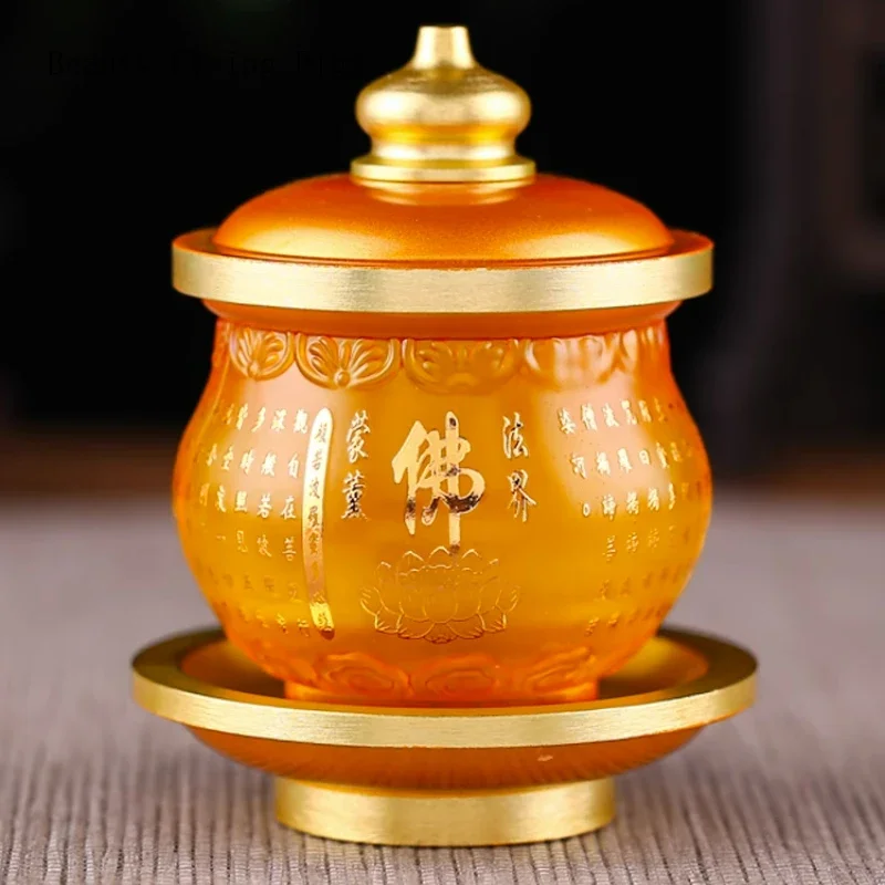 

Glass Water Supply Cup Home Buddha Worship Guanyin Holy Water Cup Tribute Cup Decoration feng shui Buddhism