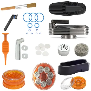 Cápsula de dosagem de substituição, bocal de vidro, auxílio de enchimento, unidade de resfriamento, conjunto de tela, anel de vedação, almofada líquida para acessórios poderoso mais