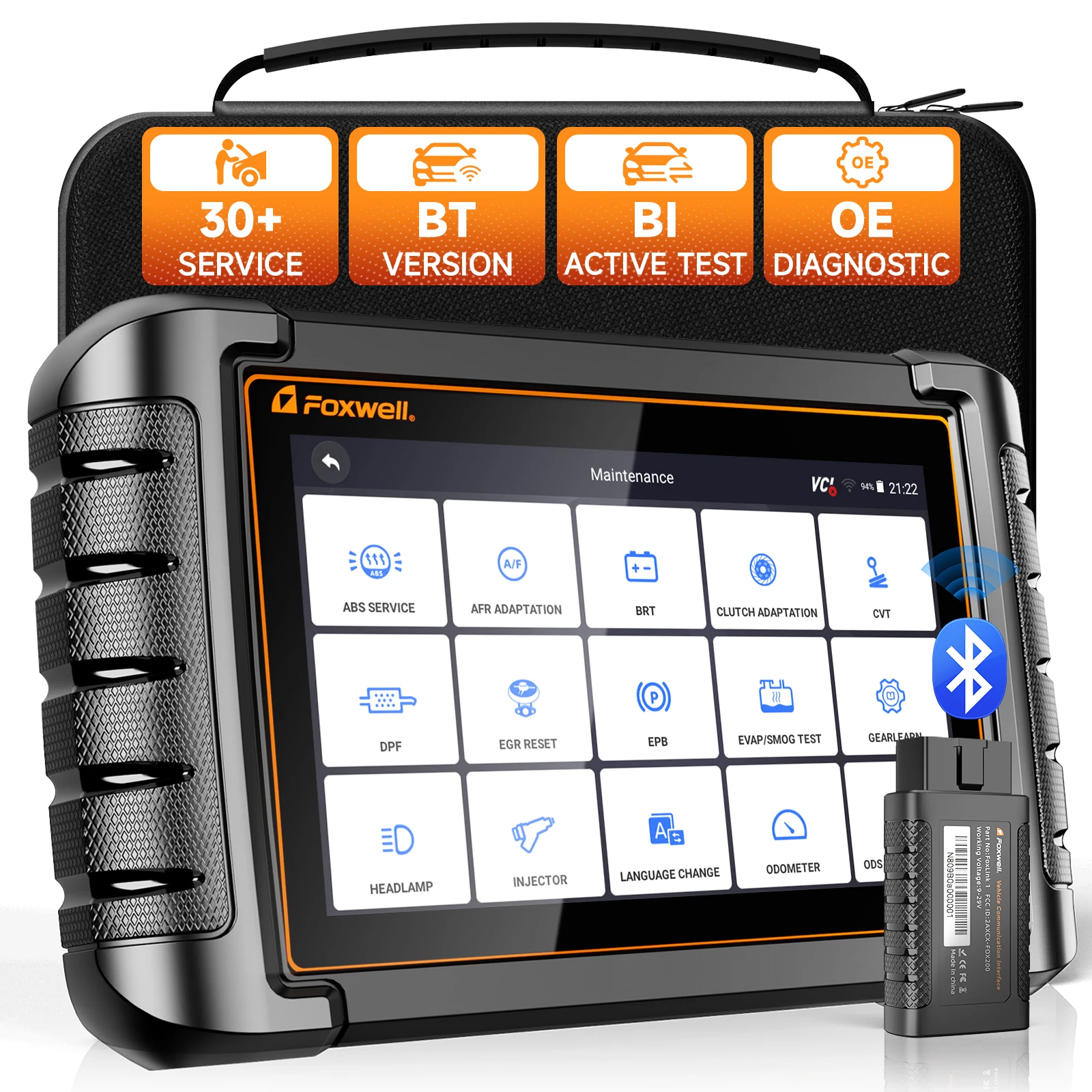 For NT809BT Car Diagnostic Scanner All System OBD2 30-Function Engine Light Wireless Tool