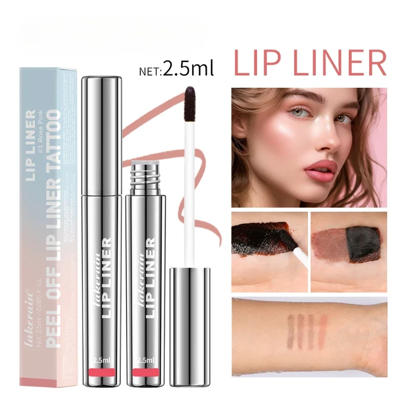 4 Kleur Peel Off Lip Liner Tattoo Waterdicht Langdurige Matte Non-stick Fading Lip Tint Sexy Rode Contour lippen Make Up Cosmetica