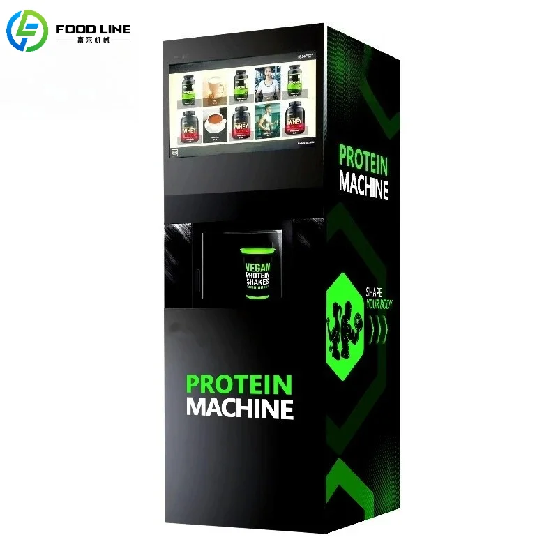 Customized Commercial Protein Shake Vending Machine Touch Screen Multi-Payment Fitness Vending Equipment - view 3