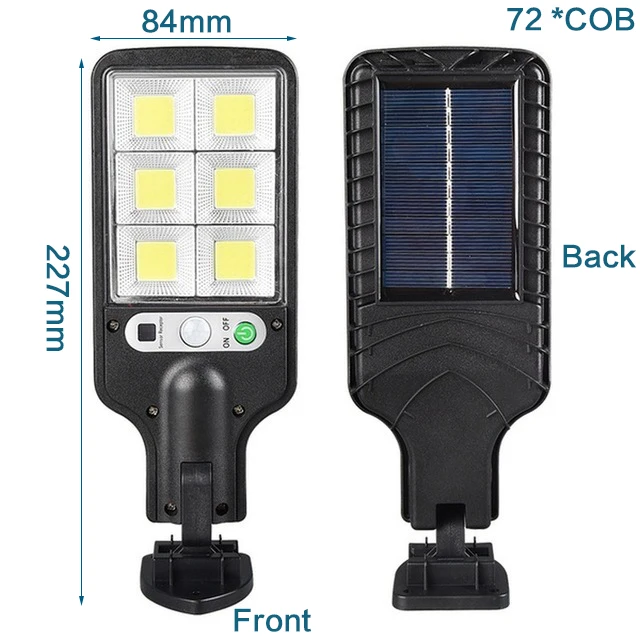 Outdoor Solar Street Lights Solar Lamp With 2 Light Modes Waterproof Motion Sensor Security Lighting for Garden Patio Path Yard