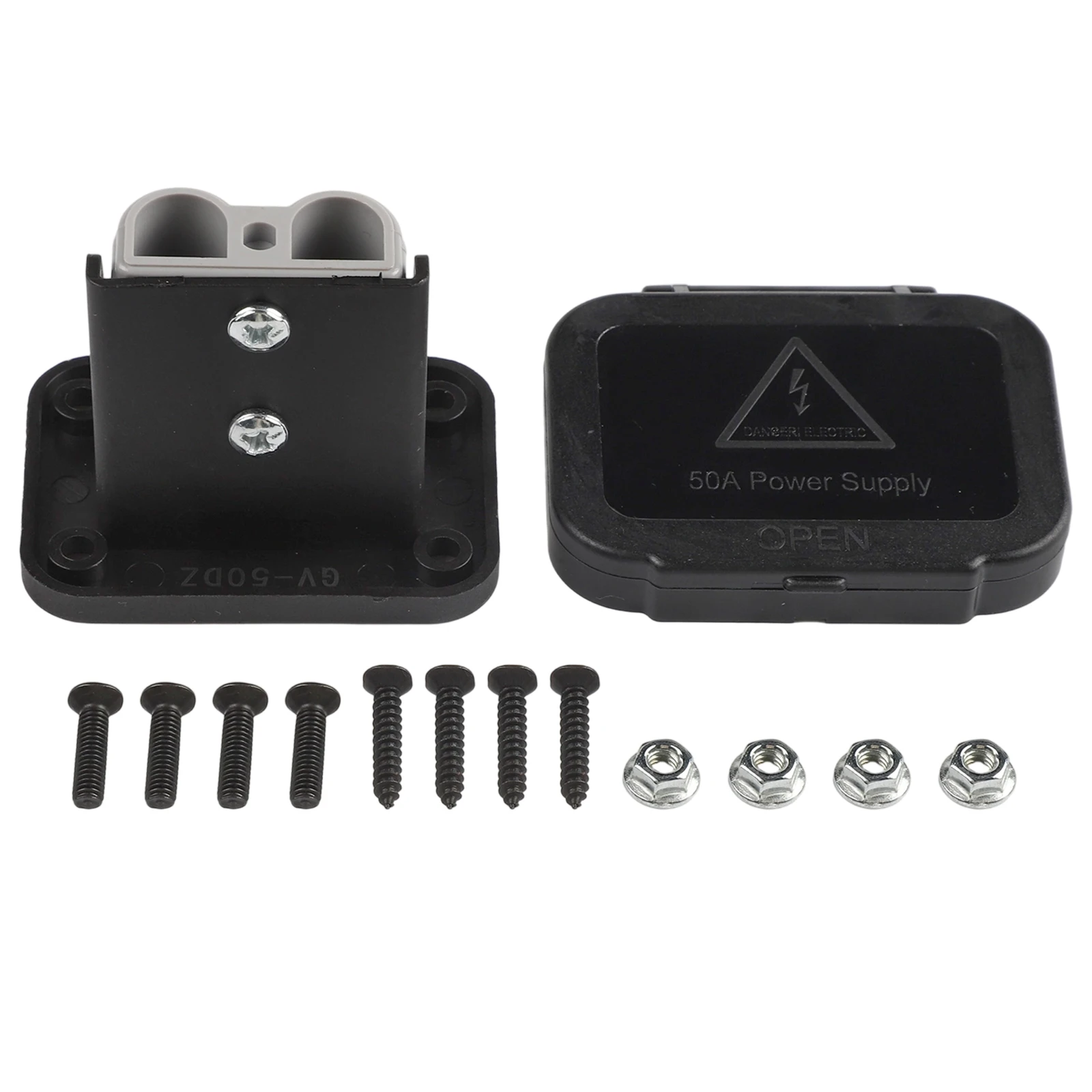 Black Quick Disconnect Connector Temperature Resistant Wide Application Compatibility Ample Length Copper Silver-plated Pins