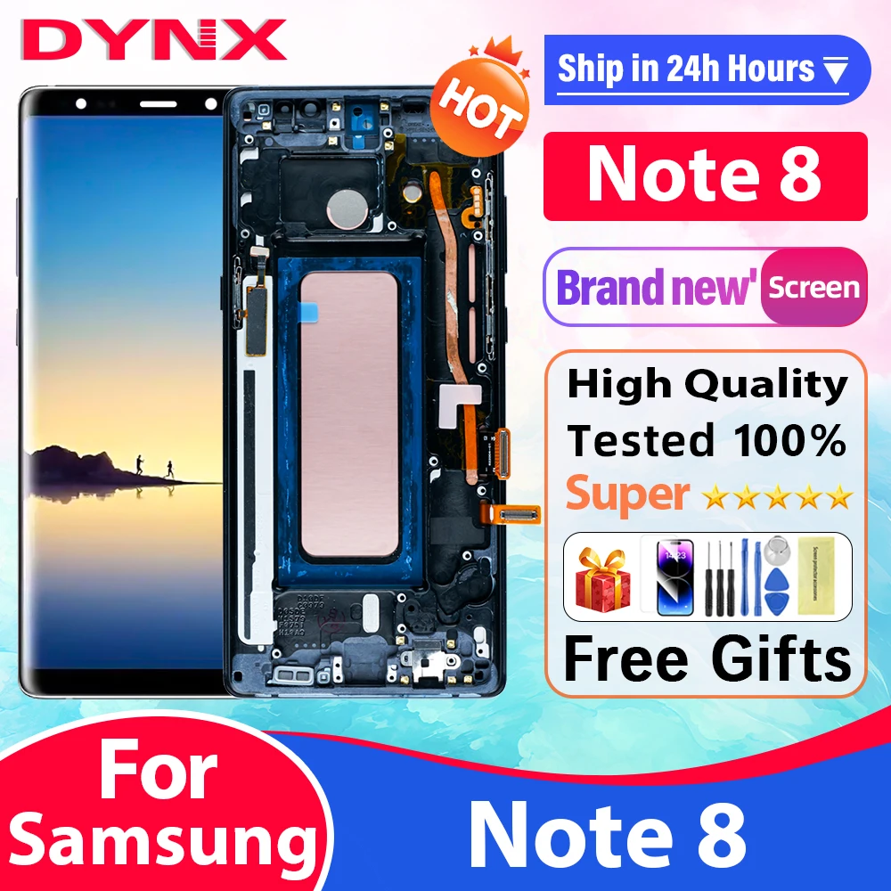 

Super OLED 6.0" Note8 N950 N950F LCD For SAMSUNG Galaxy Note 8 LCD Display Touch Screen High quality Glass Digital Replacement