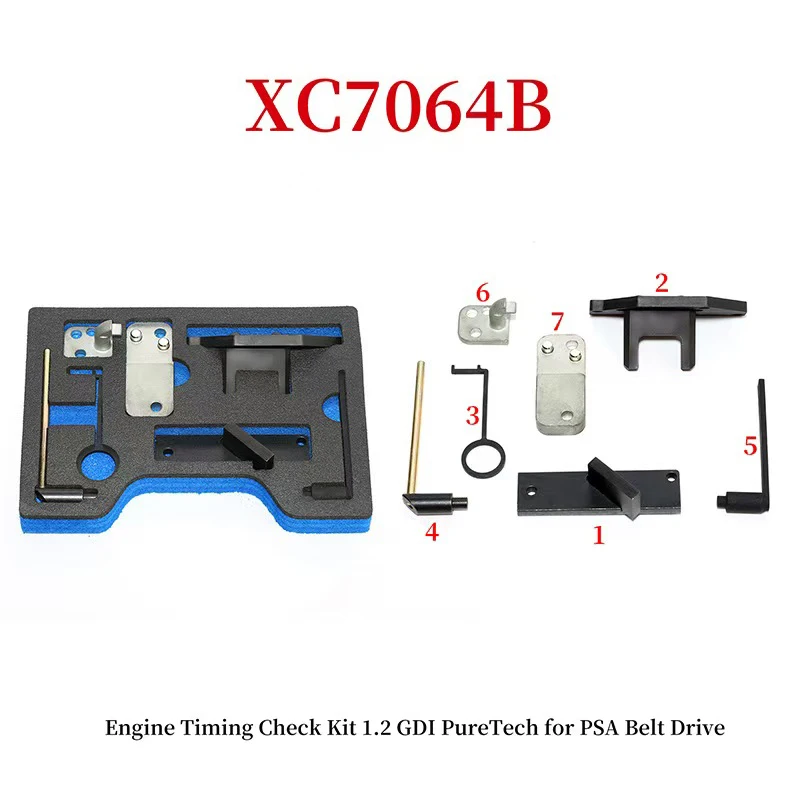 7-teiliges Kfz-Motor-Steuerwerkzeug-Set für Citroen Peugeot DS Opel 1.2L PureTech Euro 6.3
