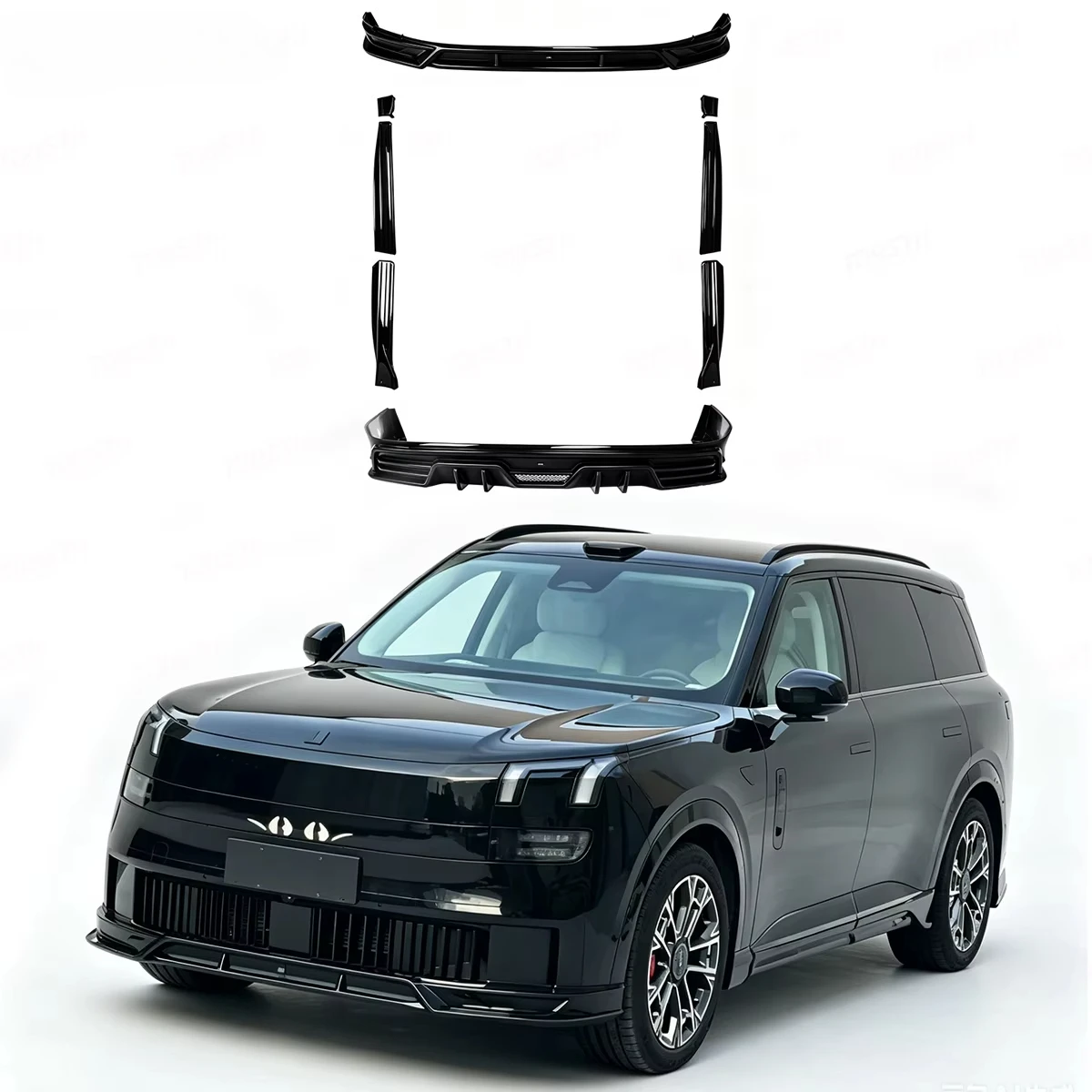 Front Lip Rear Lip Side Skirt For LYNK&CO 900 SUV Modified New Style Surround Front Shovel Body Kit Car Accessories