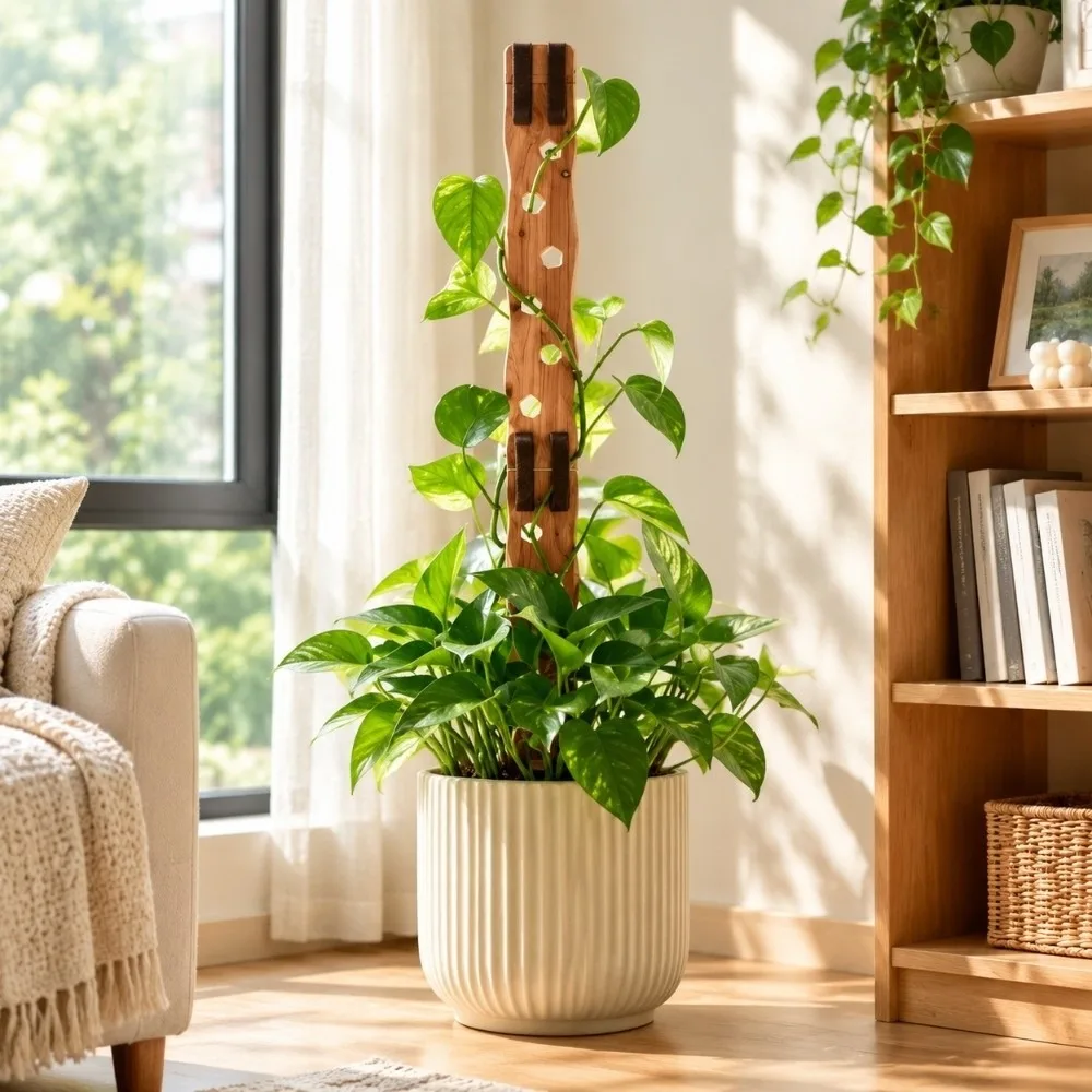 Garden Supplies Wooden Plant Support Frame Extendable Hollow Out Plant Stand 2-In-1 Adjustable Plant Fixed Frame Climbing Plant