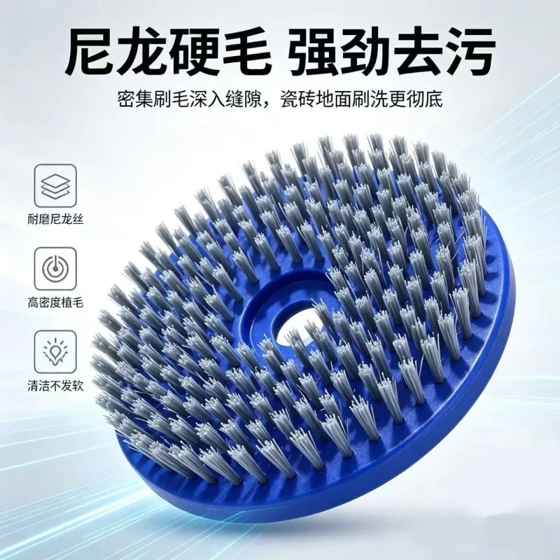 Multi-purpose Nylon & Steel Wire Hard Bristle Brush for Mower, Bathroom Tile, Kitchen & Carpet Cleaning