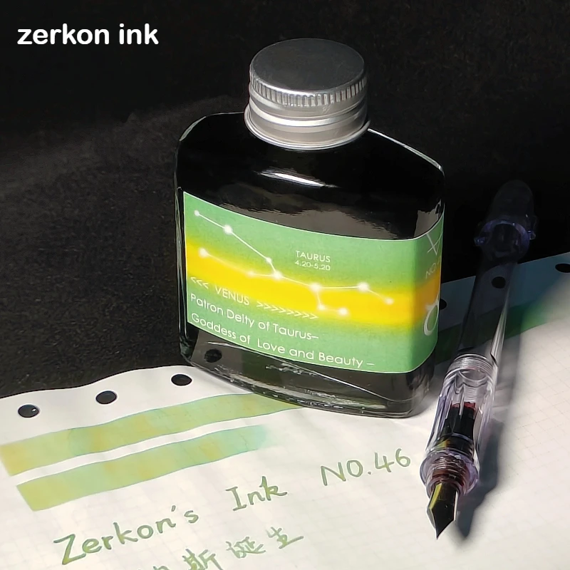 Zerkon ink 5ml 59 Colors Sheen Fountain Pen Ink Gradient Color Ink for Hongdian JINHAO Majohn School Supplies Stationery