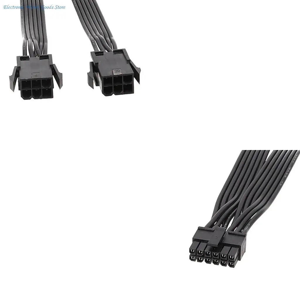 

A3PD 12-контактный на два 6-контактный удлинительный кабель питания графического процессора PCIe для серии RTX30, шнур питания