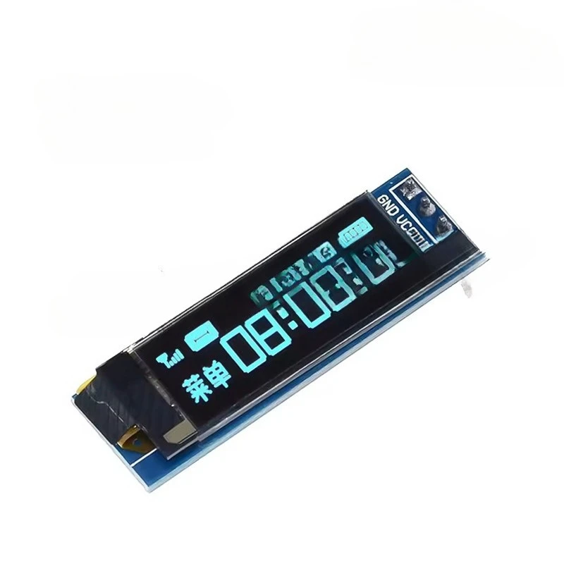 شاشة OLED مقاس 0.91 بوصة بواجهة IIC مقاس 128*32