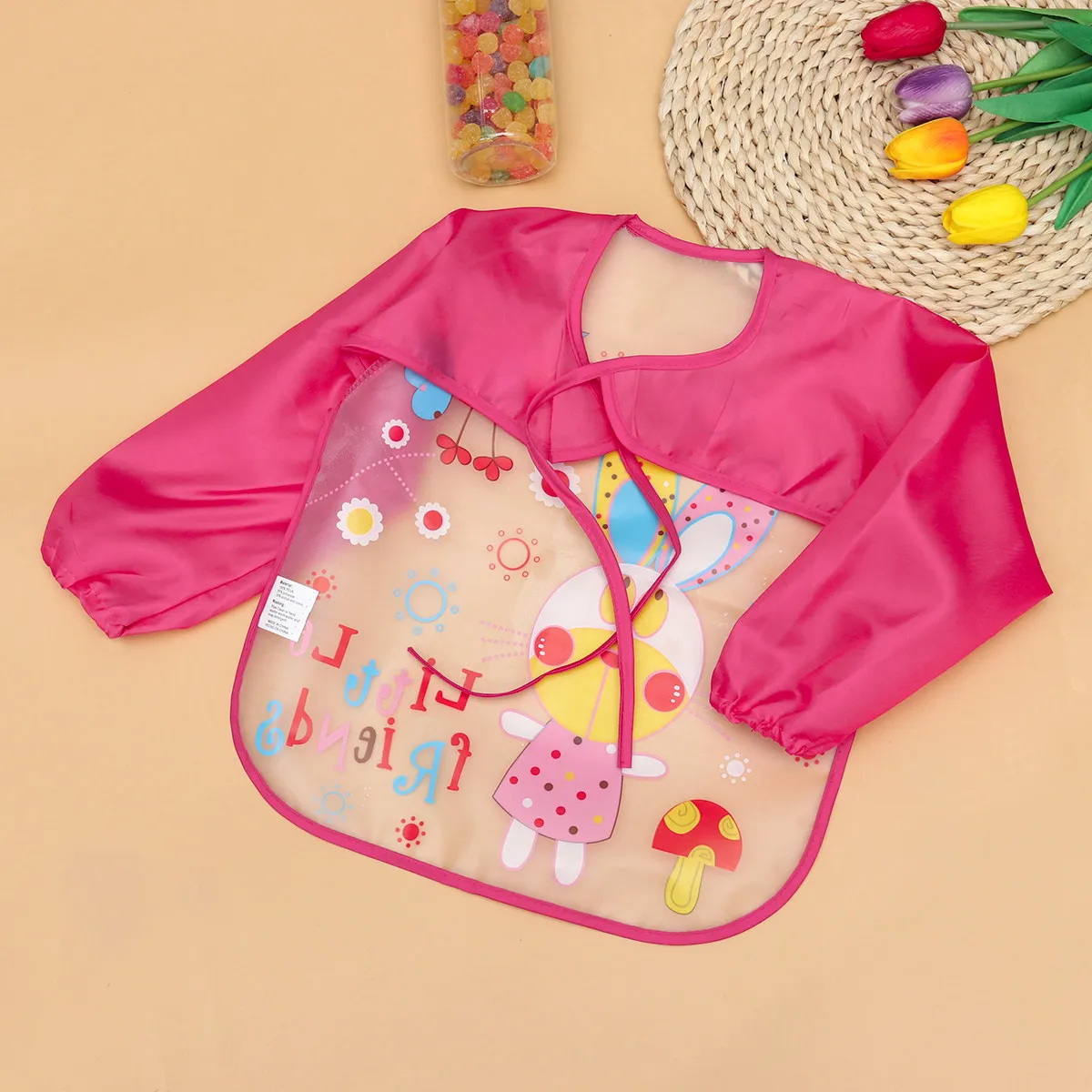 Washable Bib Kid Painting Soft Waterproof Baby Feeding Durable Apron Bibs for Babies