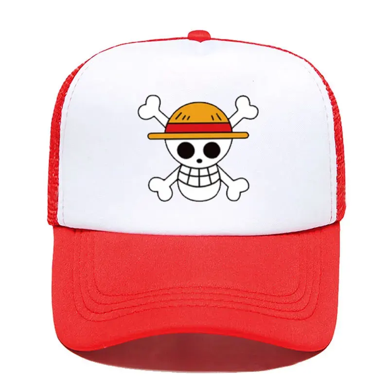 One Piece Dad Hat 100% Cotton Anime Baseball Caps High quality Printed Snapback Hats pirate Unisex  hats for men Dropshipping