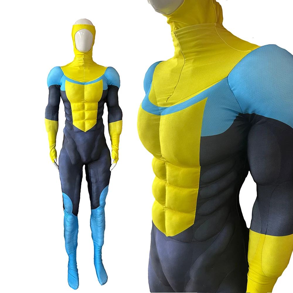 

Высококачественный мускулистый непобедимый костюм с шестью подушечками, непобедимый костюм с мышцами