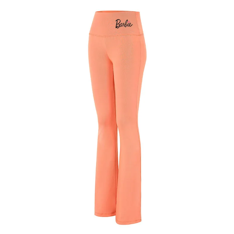 European American high-waisted sexy Barbie yoga fitness bell-bottom pants for women butt-lifting sports butt-beautifying pants